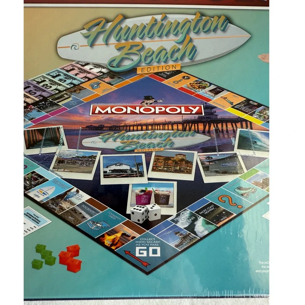 New Sealed Monopoly Huntington Beach California‎ Board Game Hasbro 2023